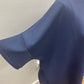 Scuba round neck top with side slits