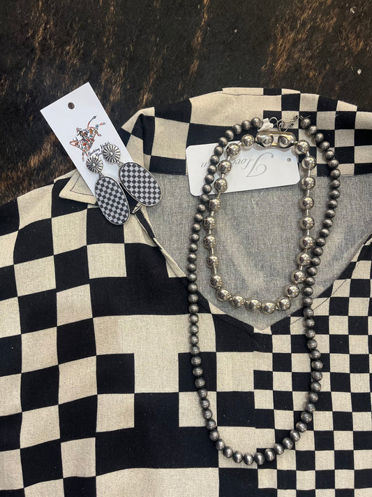 Rebel Spirit Oversized Checkered Shirt