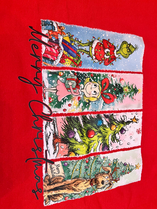 Whoville Christmas red sweatshirt