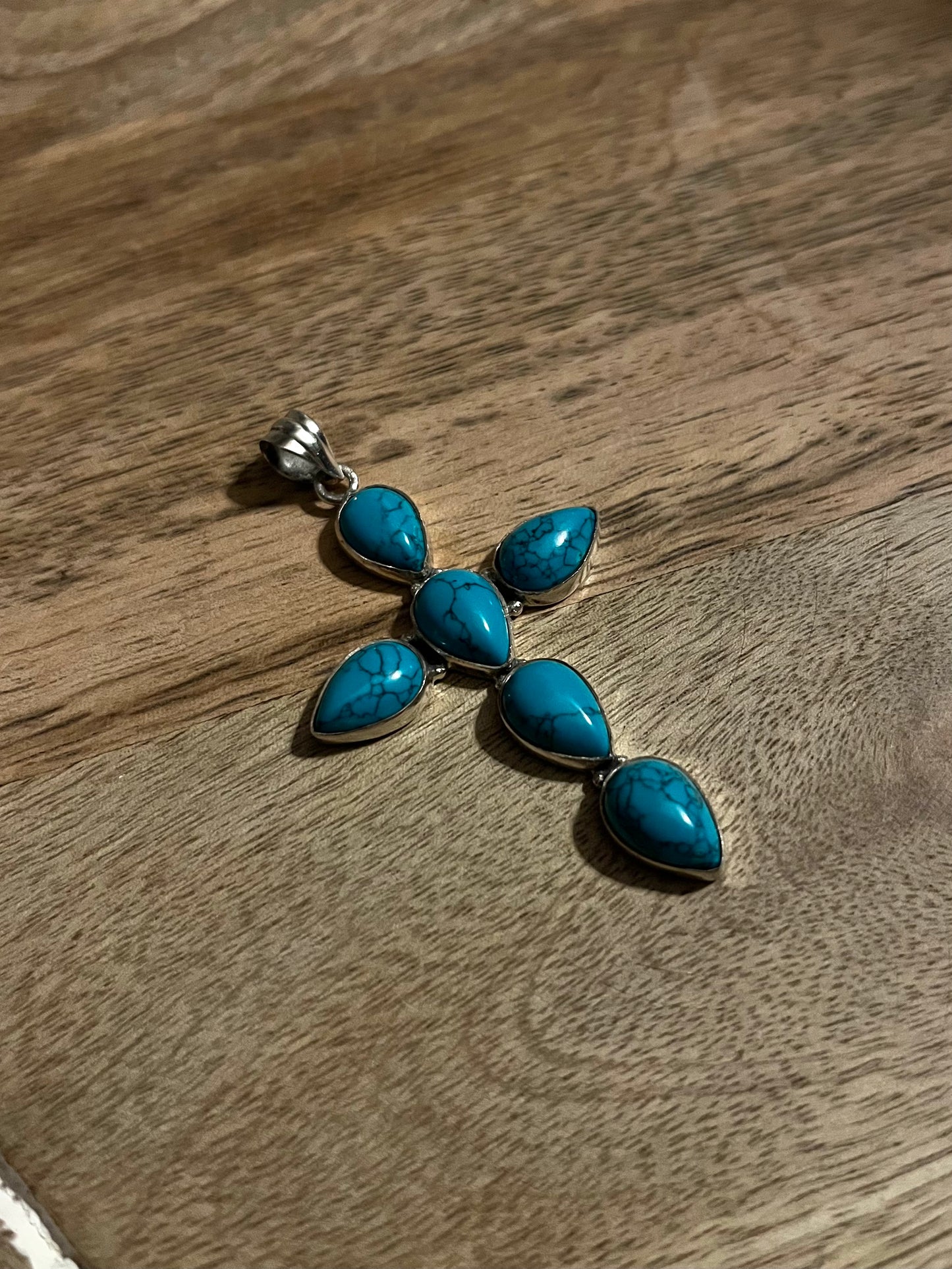 Turquoise Cross Pendant