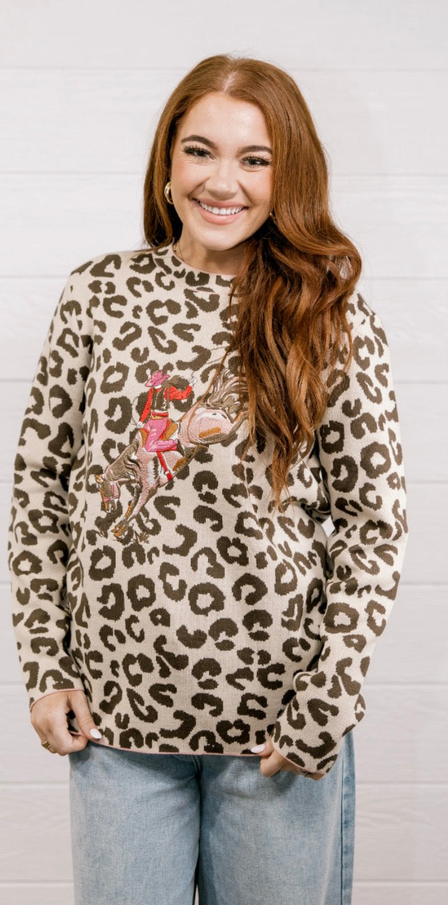 Shania Sweater- Leopard