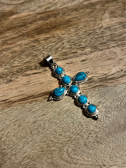 Turquoise Cross Pendant