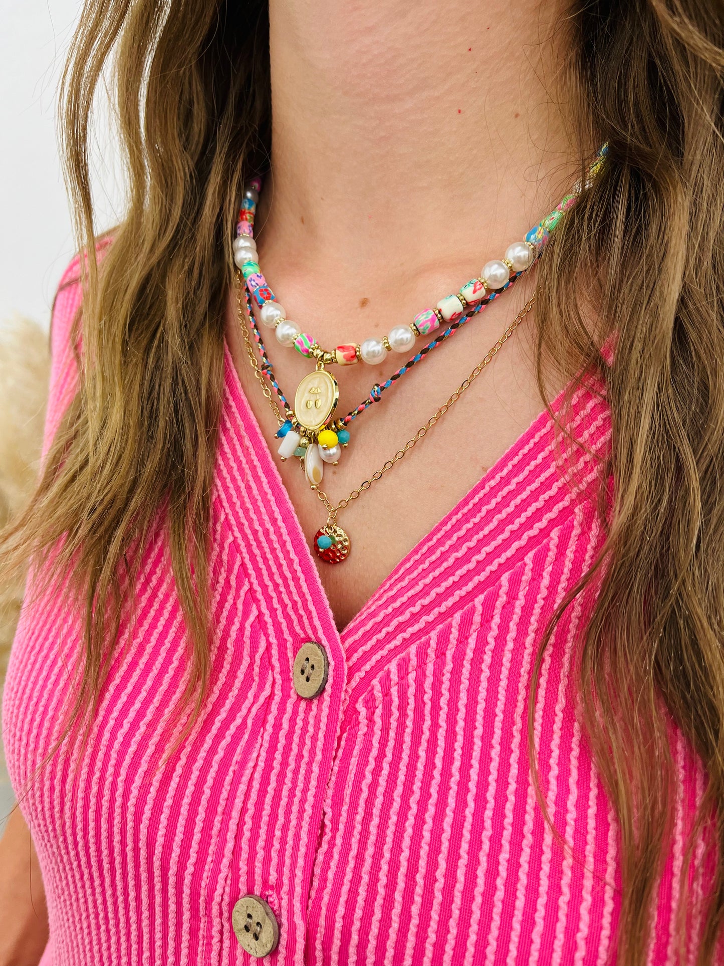 Corded Short Sleeve V Neck Buttoned Romper