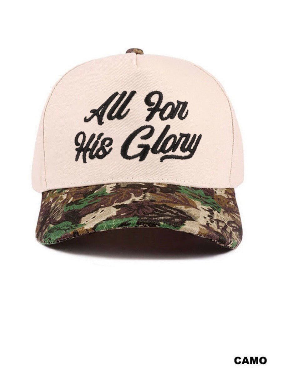 ALL FOR HIS GLORY HATS