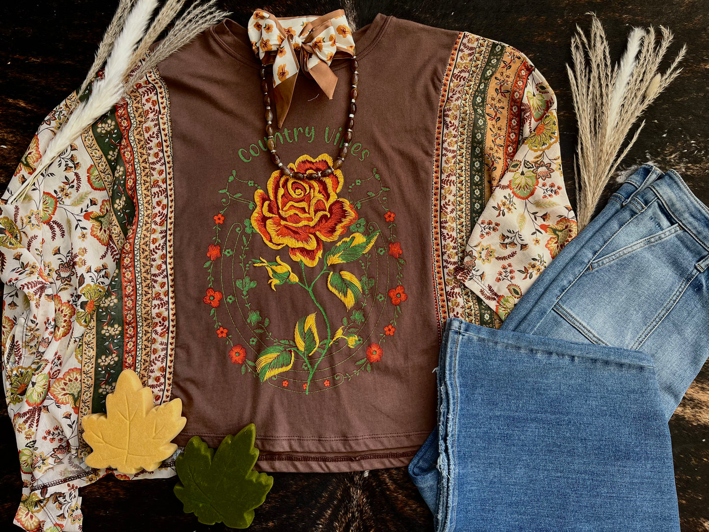 Country Vibes Poncho Top