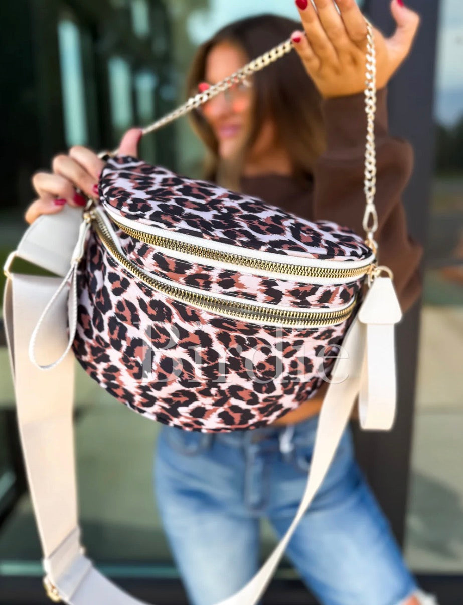 Double Zipper Crossbody Bag