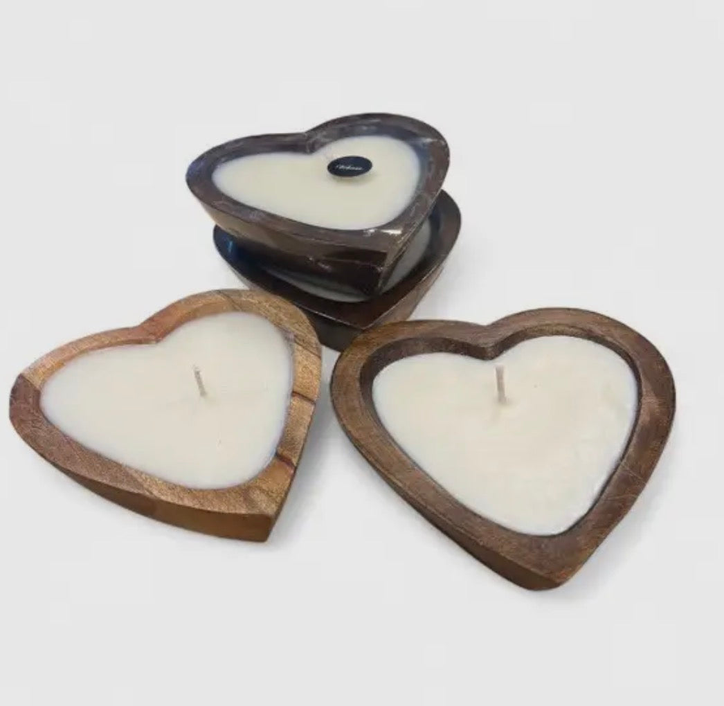 Heart filled Soy candles