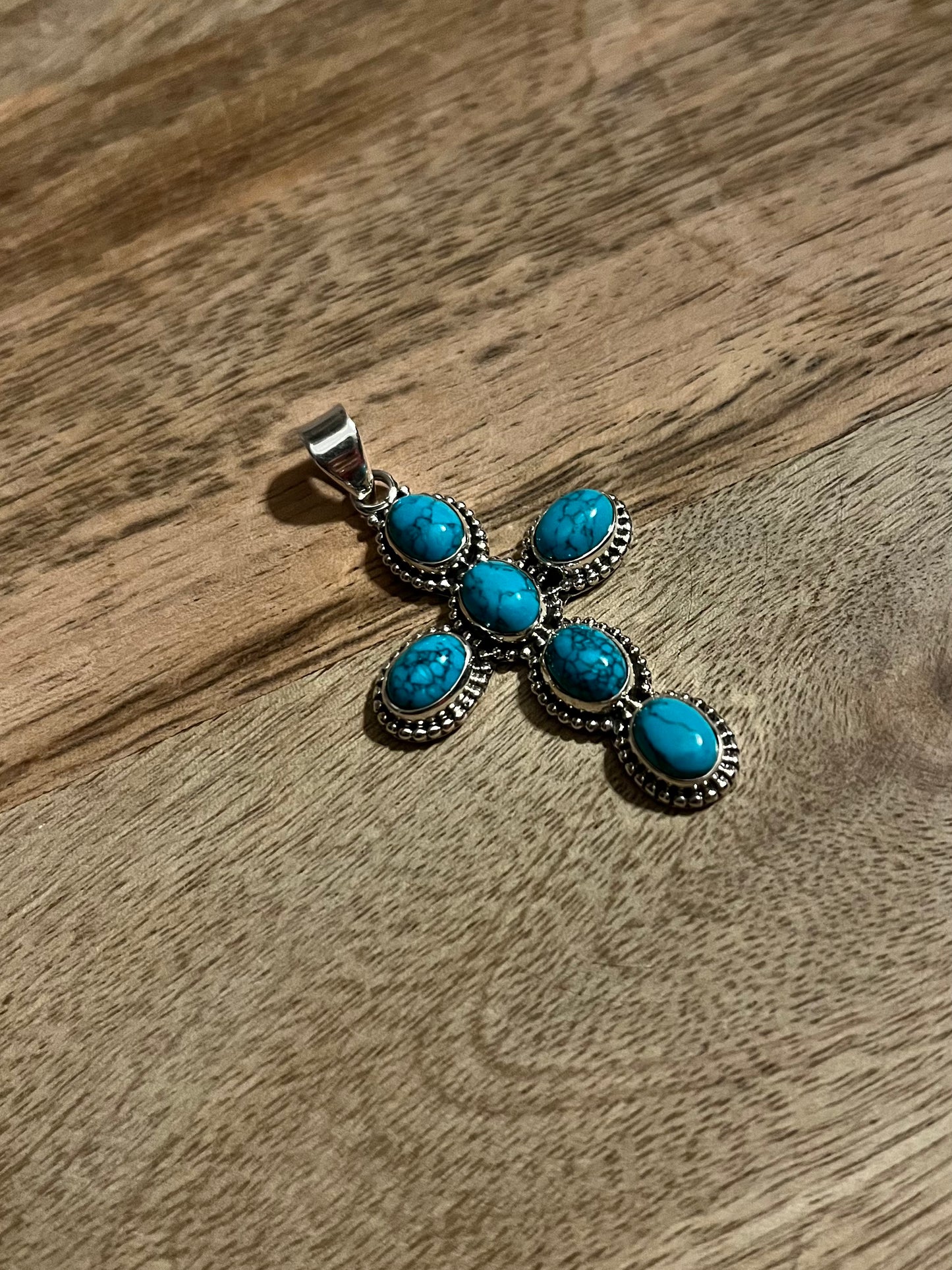 Turquoise Cross Pendant