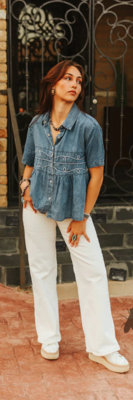 LOOPTY LOU L/S *DENIM