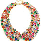 Multiple Color Rhinestone Collar Necklace