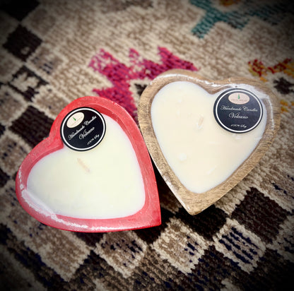 Heart filled Soy candles