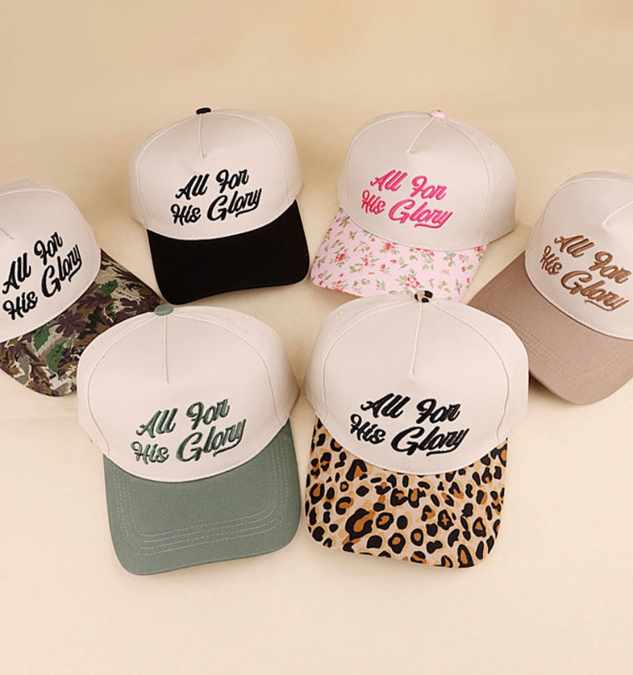 ALL FOR HIS GLORY HATS