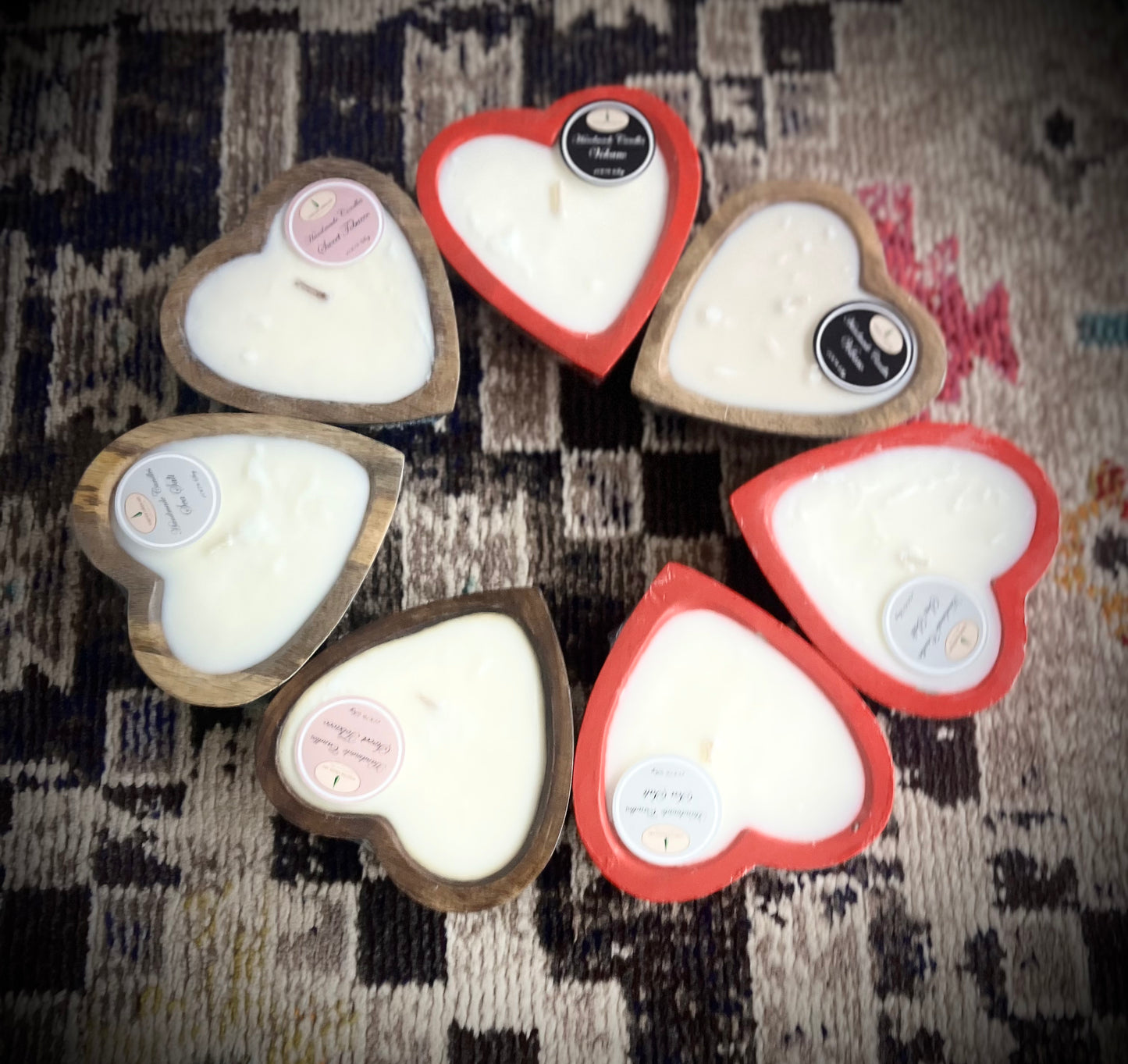 Heart filled Soy candles