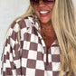 CHECKERED DOES IT PULLOVER