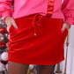 Velvet Hour Skort - Red