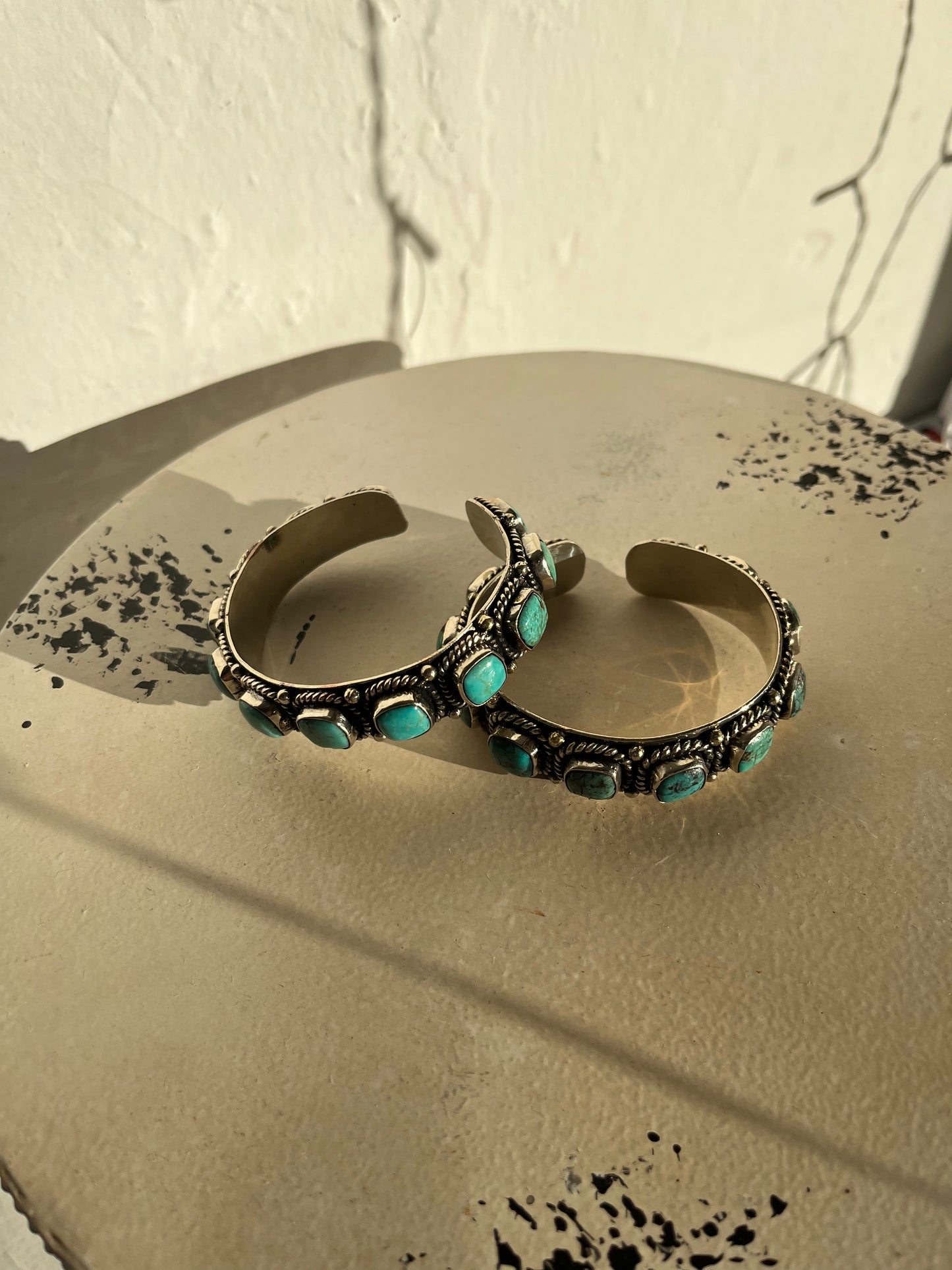 Tibetan turquoise cuffs