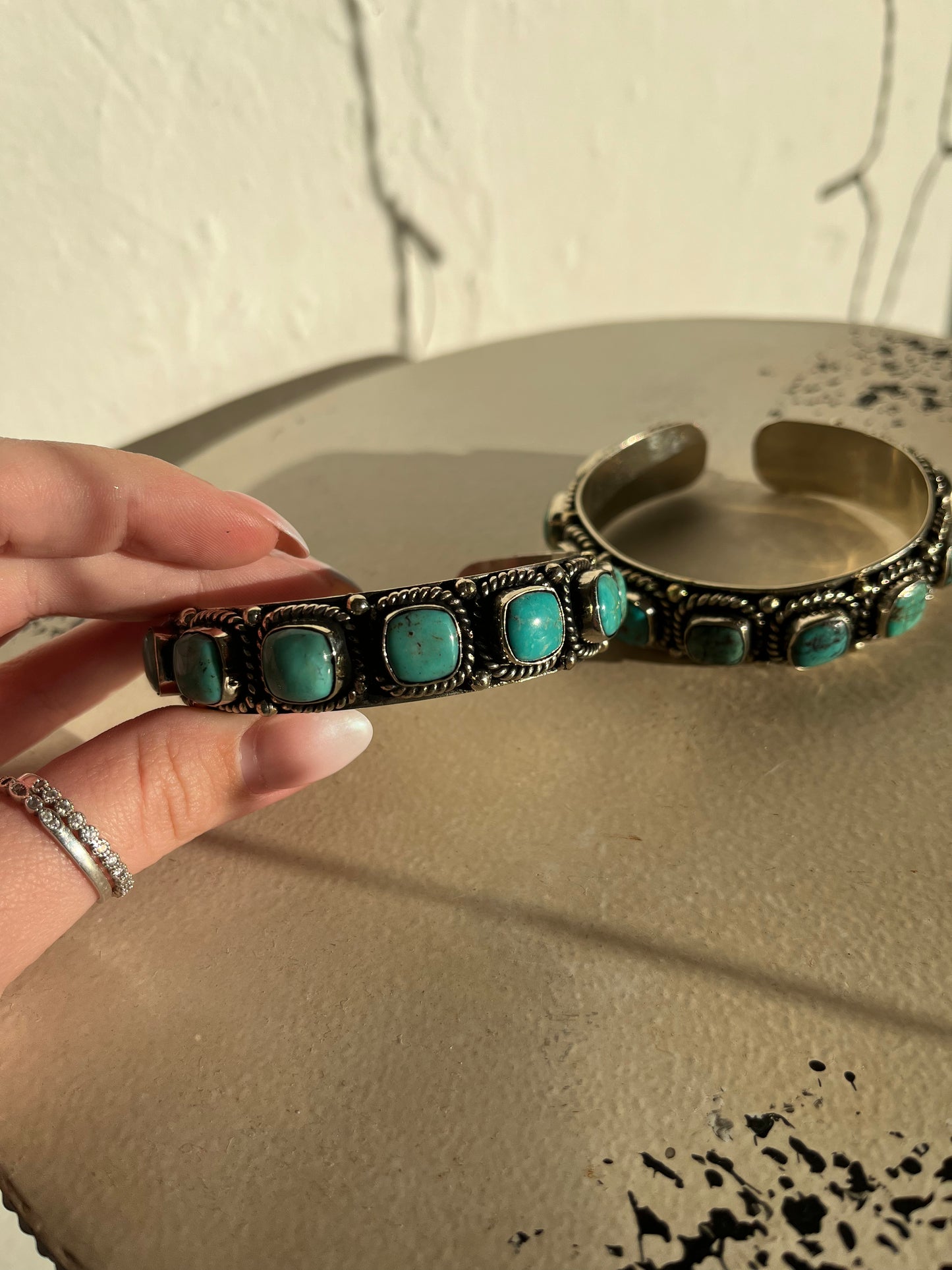 Tibetan turquoise cuffs