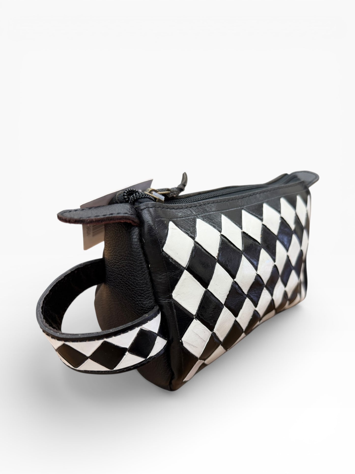 Checkered leather Toiletry