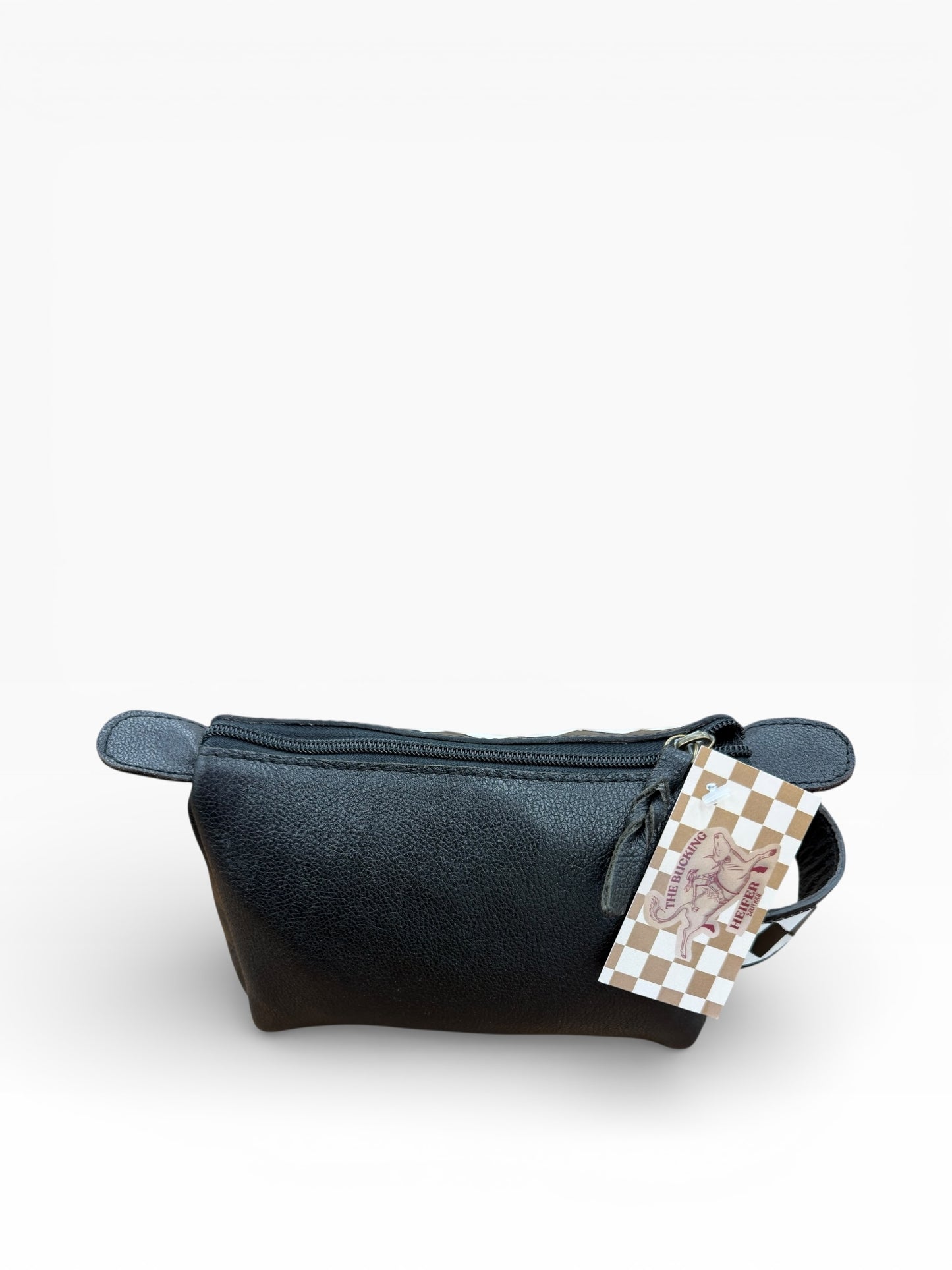 Checkered leather Toiletry