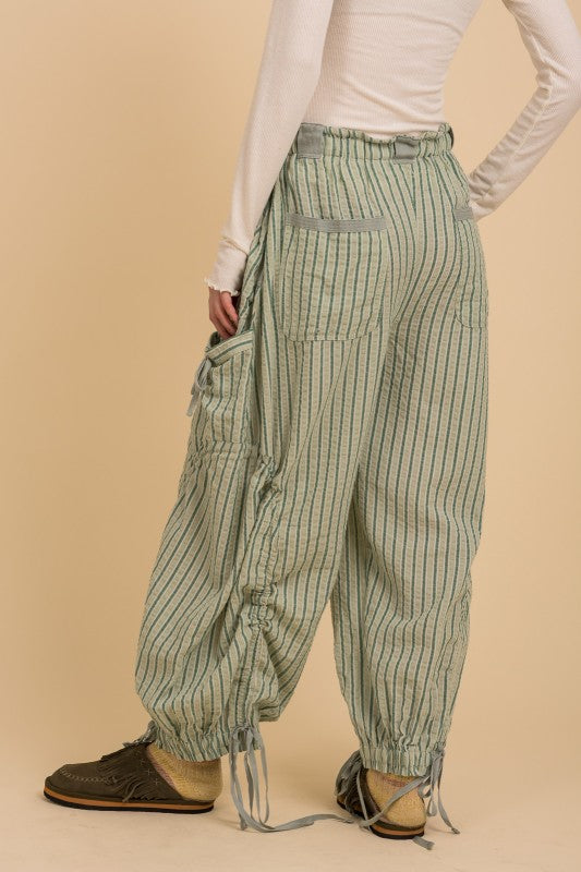 Parachute Style Low Slung Pants