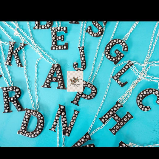 Sterling silver initial necklaces