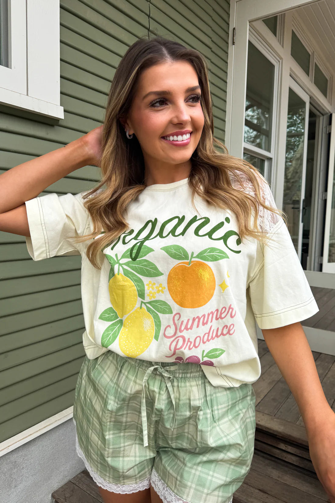 COUNTRY PLAID SIDE SHORTS