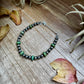 Green Turquoise and Sterling Silver Bracelet