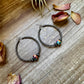 Mohave and Sterling Silver Small Hoops