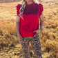 Baby Doll Top Red