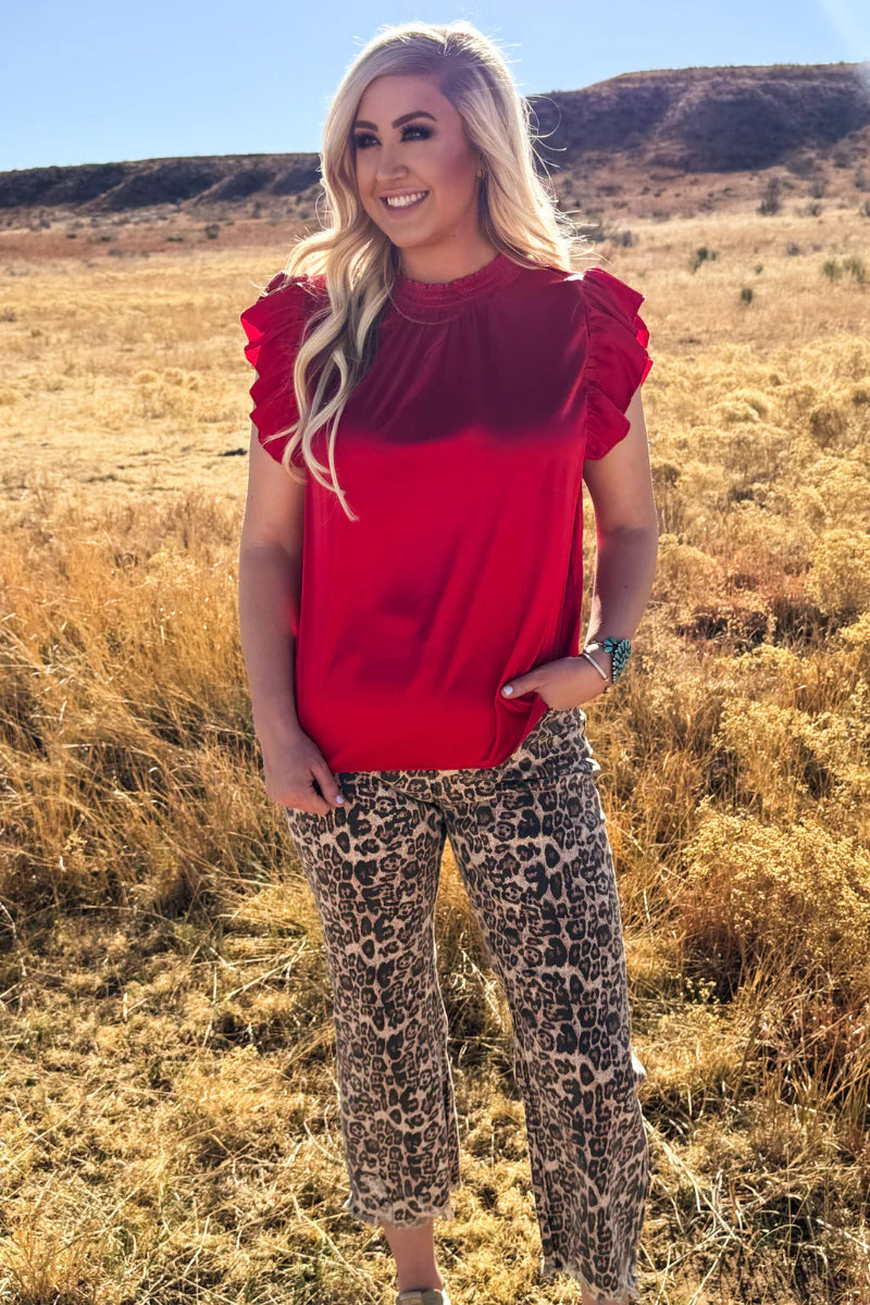 Baby Doll Top Red
