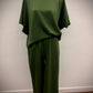 SCUBA CURVED HEM TOP & PANTS SET