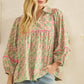 VINTAGE FLORAL PUFF SLEEVE TOP