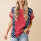Americana-inspired knit top