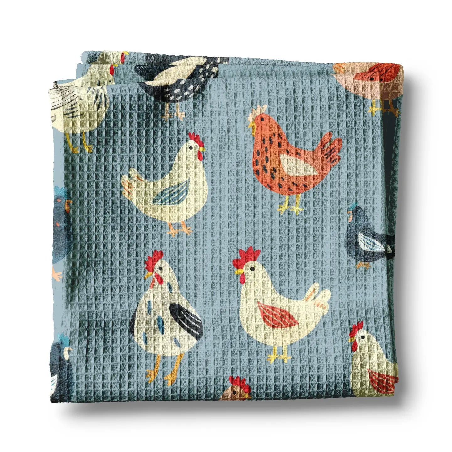 Blue Chicken Homestead Kitchen Towel