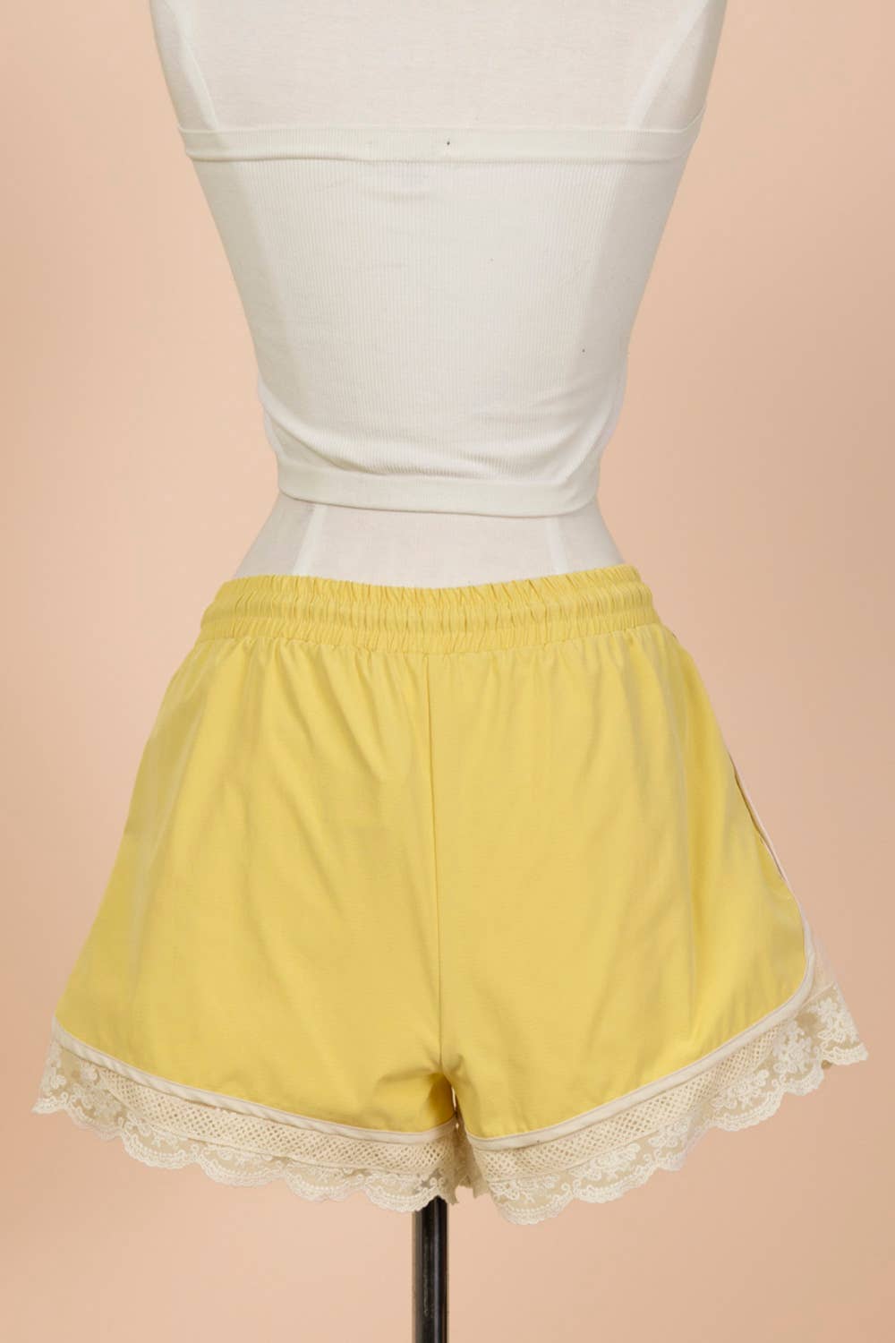 Lace Trim Activewear Shorts