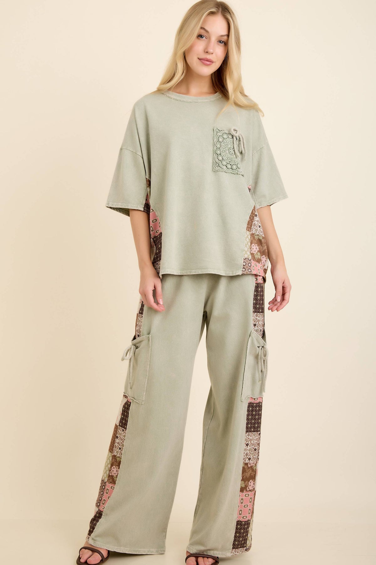 The Sagebrush Patchwork Top