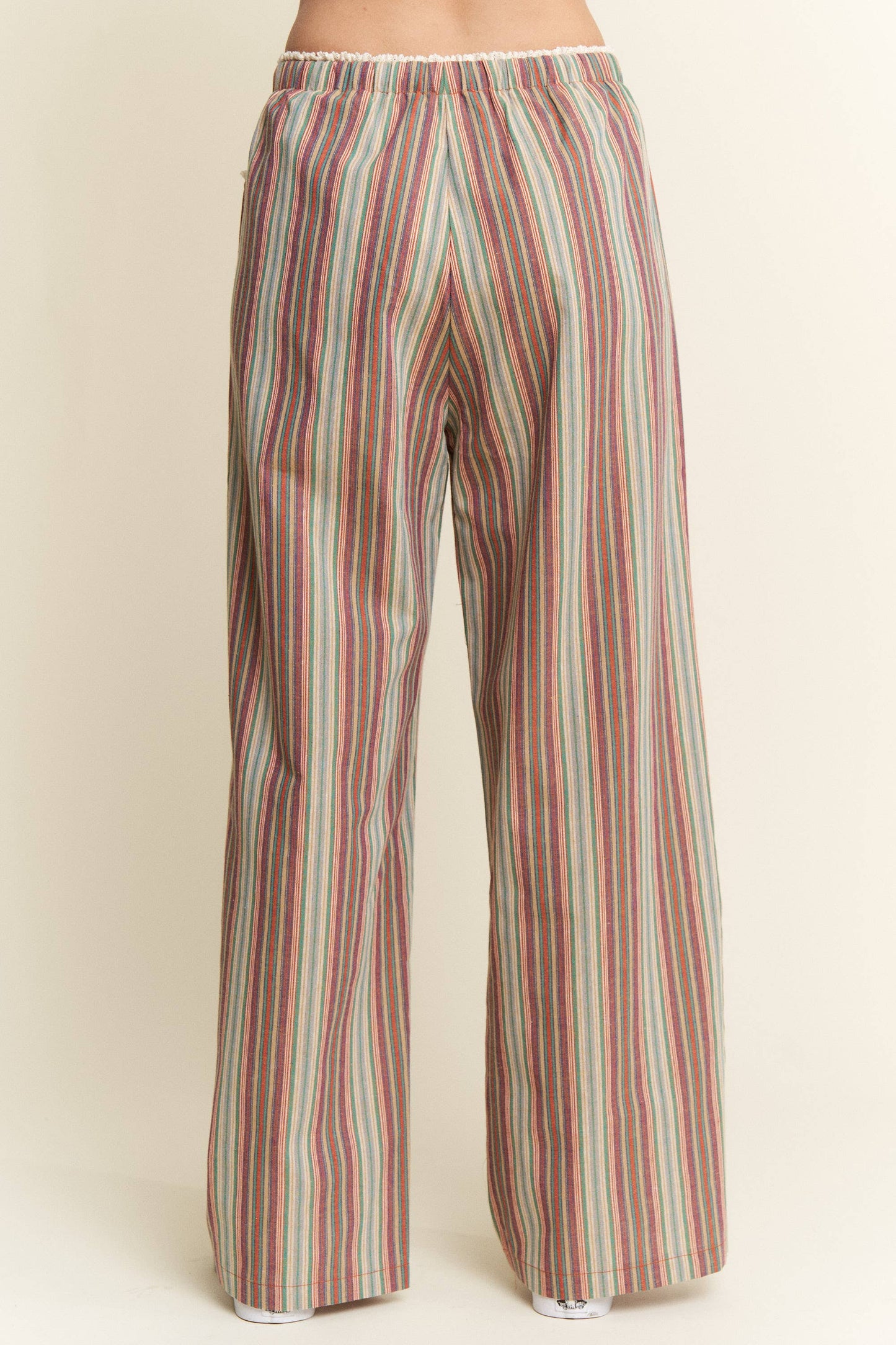 ECLECTIC STRIPE LINEN PANTS