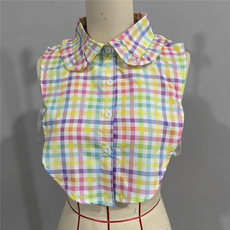 Dickey Collar With Colorful Lace