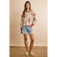 FLORAL BRUSHED TERRY OPEN BACK