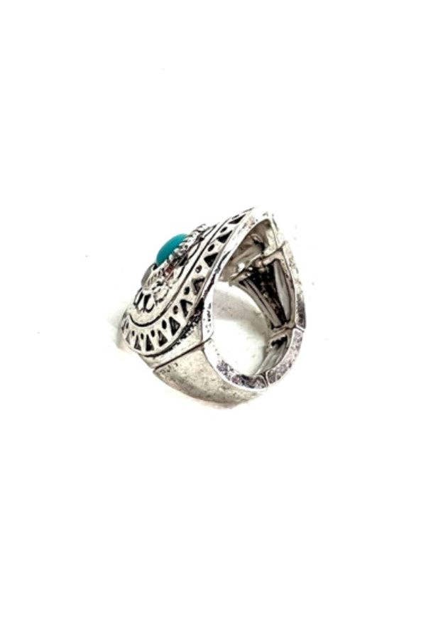 Little piece of turquoise Ring