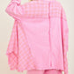 Mineral Washed Valentines day Heart Poncho