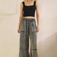 MINERAL WASHED DENIM PANTS