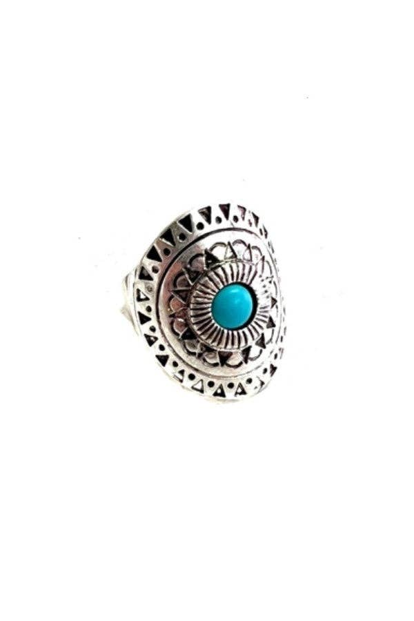 Little piece of turquoise Ring