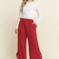 WIDE LEG PANTS WITH SIDE TIE