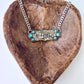 Western Style Queen Dolly Guitar Bar Pendant Necklace