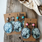 Western Queen Dolly Printed Dangle Earrings