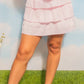 Pink Gingham Ruffle Skirt with Shorts