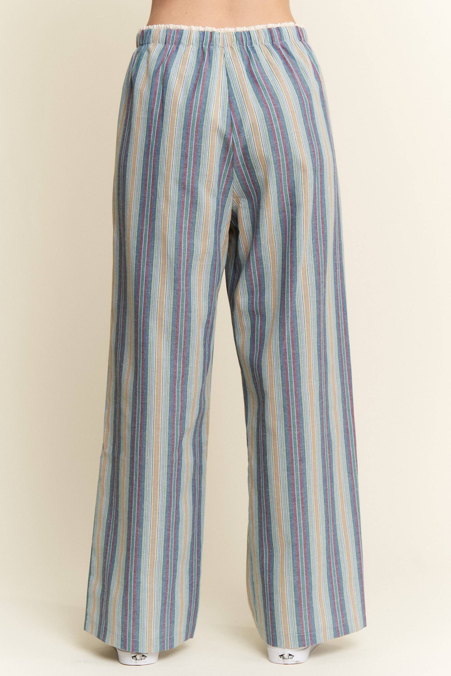 ECLECTIC STRIPE LINEN PANTS