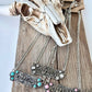 Western Style Queen Dolly Guitar Bar Pendant Necklace