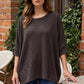 Oversized Crochet Knit Top